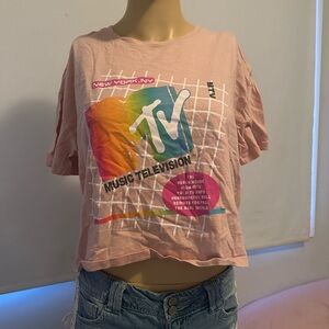 Old Navy Light Pink Graphic Tee